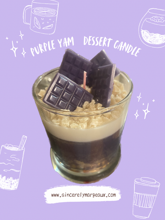 Purple Yam Dessert Candle