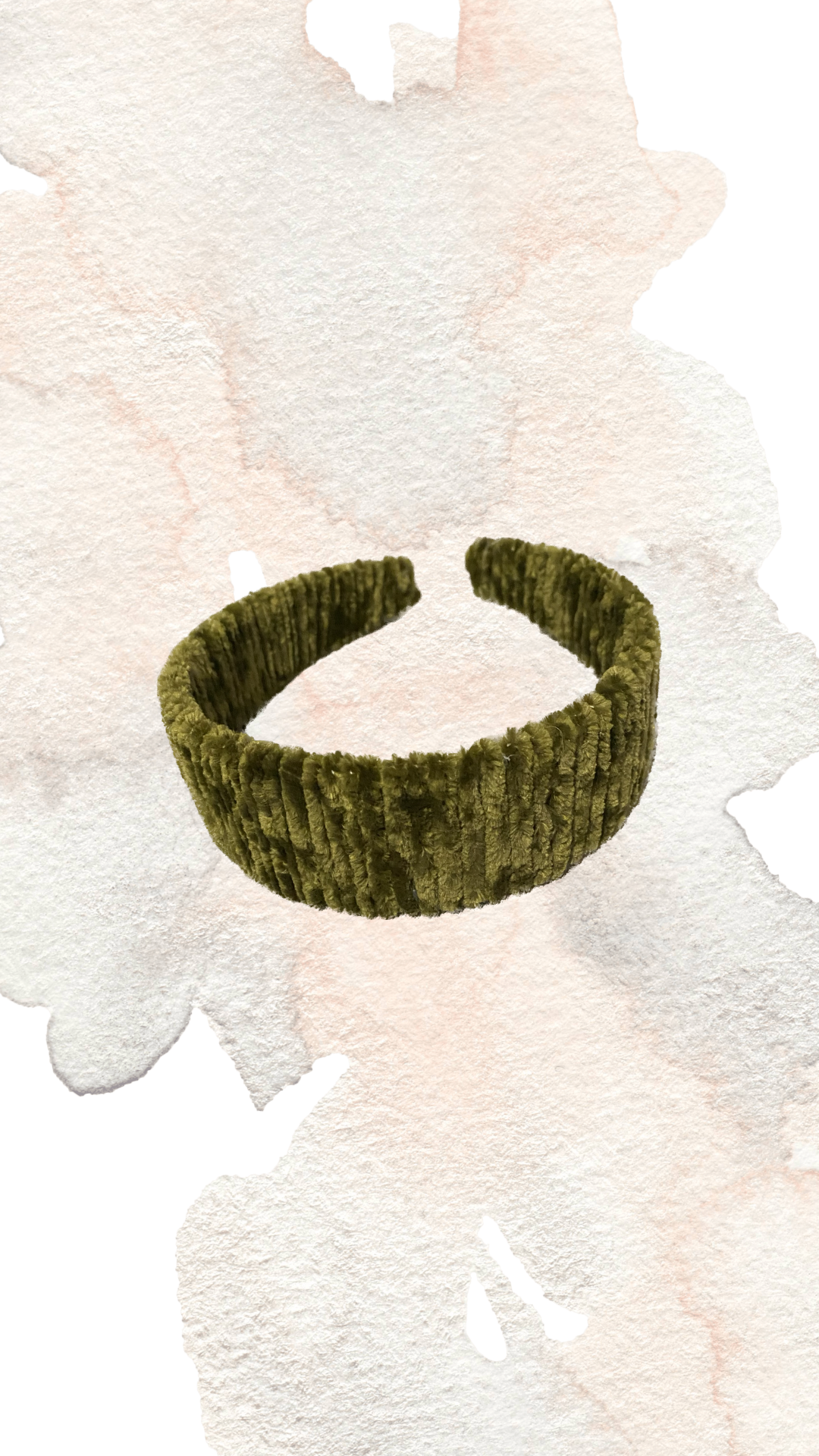 Green Velvet headband