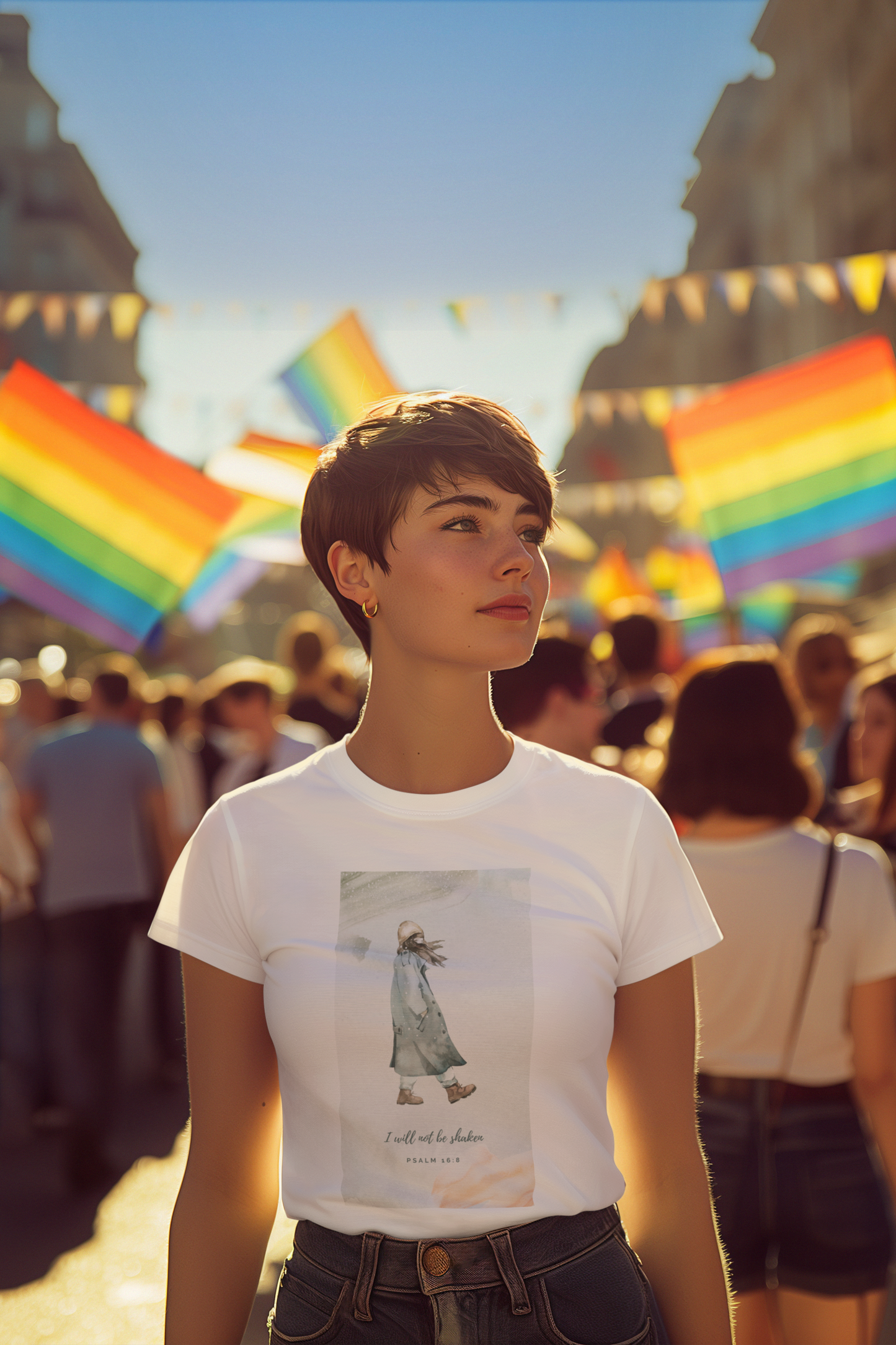 Customizable Tee: I will not be shaken