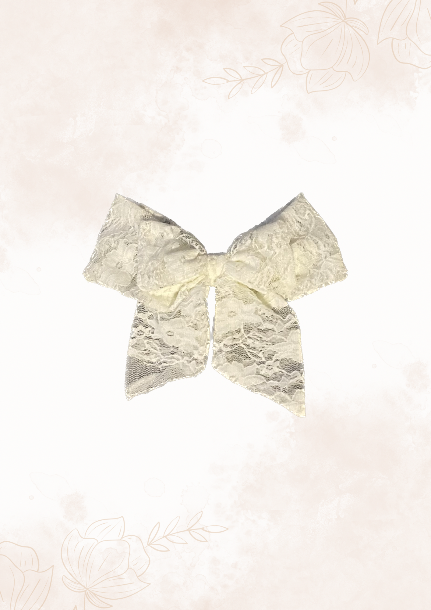 Lace Hair Bow Clip