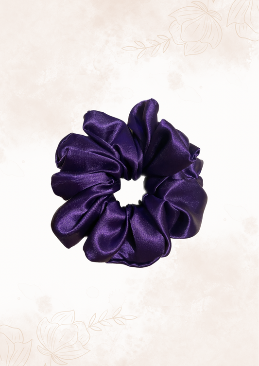 Purple satin Scrunchie