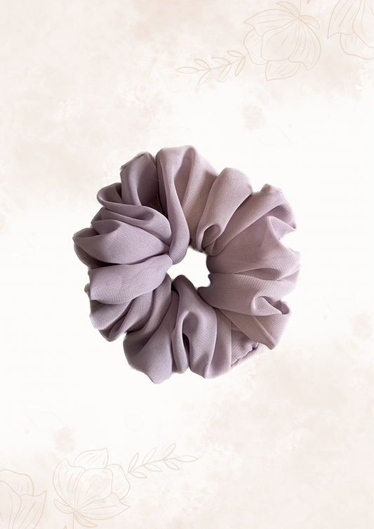 Purple Chiffon Scrunchie