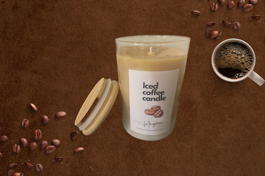 Iced coffee scented candle