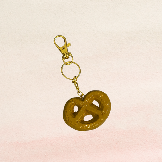Pretzel keychain