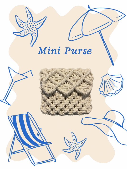 Mini purse macrame