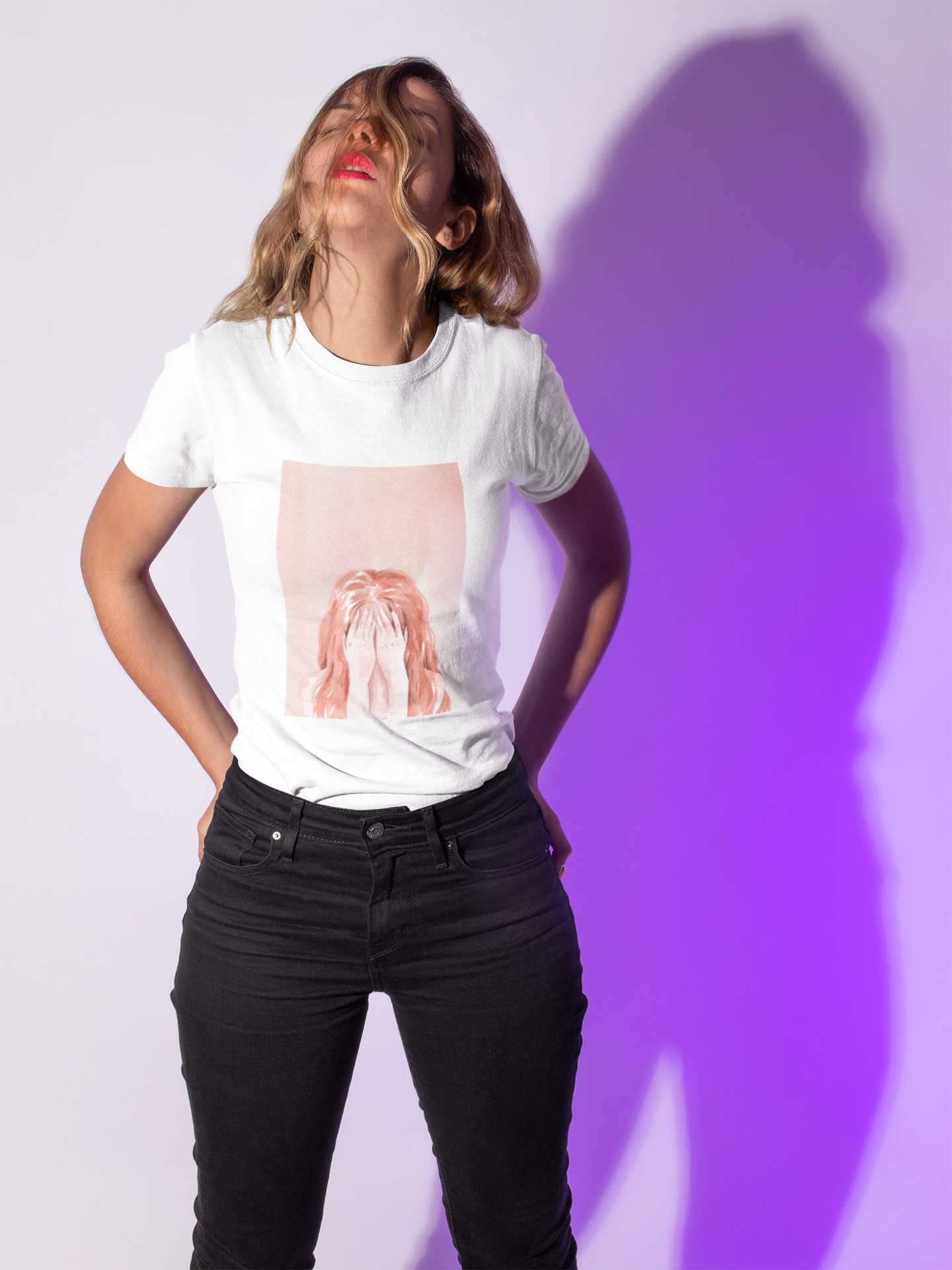 Customizable Tees: Crying girl
