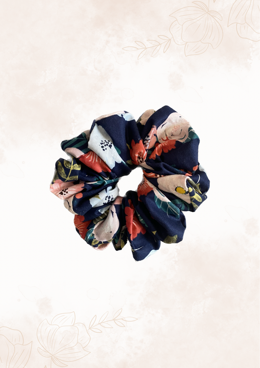 Floral multicolored Scrunchie