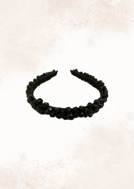 Black Beaded headband