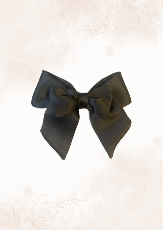 Black Hairbow Clip