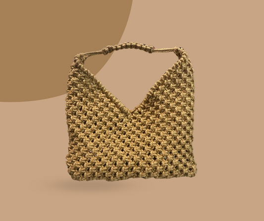 Jute macrame bag